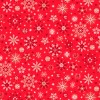 Pattern: Snowflakes Red,  Quantity: Half Metre