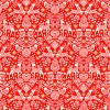 Pattern: Folk Red,  Quantity: Half Metre