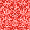 Pattern: Folk Red,  Quantity: Half Metre