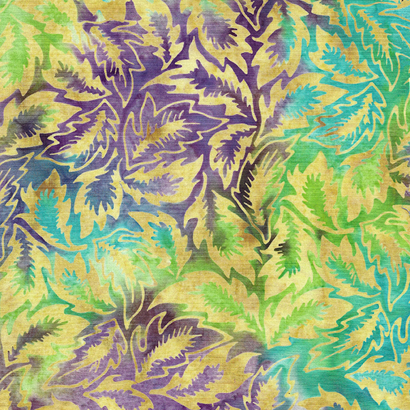 Makower Island Batiks │ Leaves │ Madigras