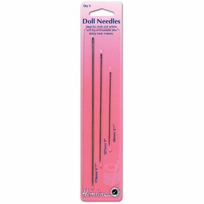 Hemline - Doll Needles - 3 Sizes 3 Set