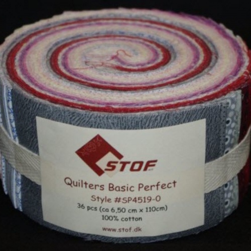 Stof │ Quilters Basic Perfect │ 2.5'' x 40 Strips Fabric