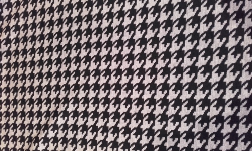 Houndstooth stretch -Black/White