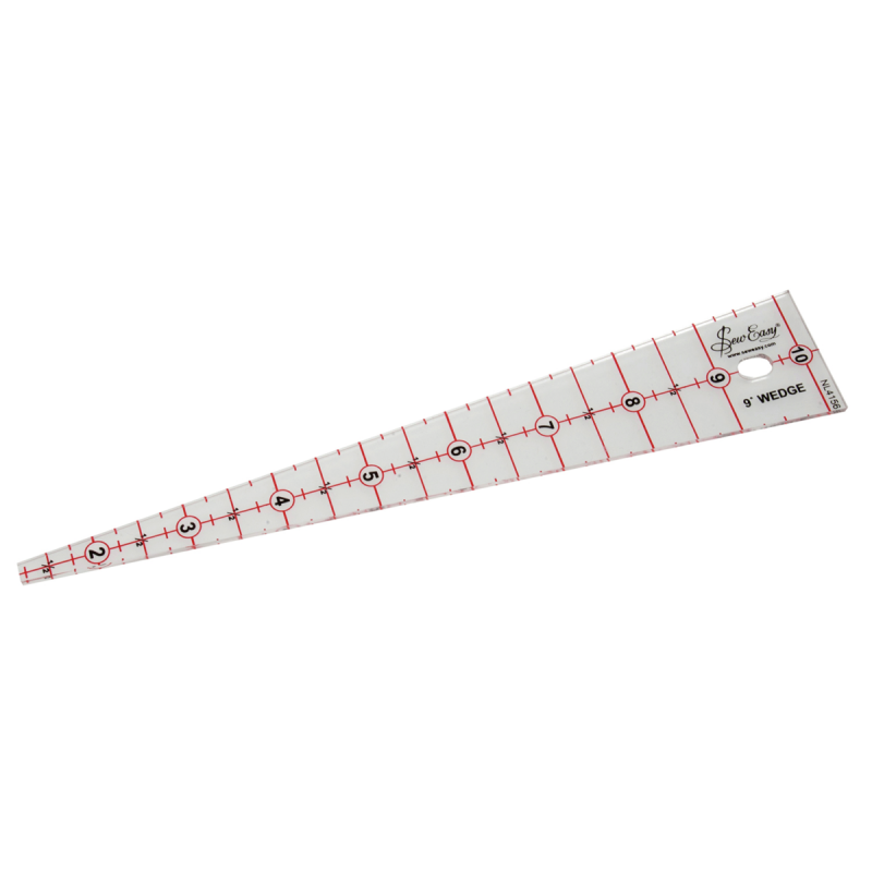 SewEasy - Patchwork Ruler - 9'' x 1 5/8'' 9 Mini Wedge