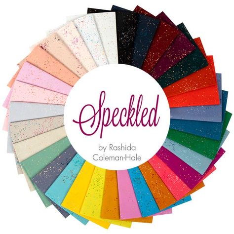Ruby Star Society- Speckled - jelly roll  2.5'' x 40 Strips Fabric ro