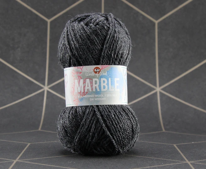 Marble DK 50g -merino/silk blend RANGE OF COLOURS