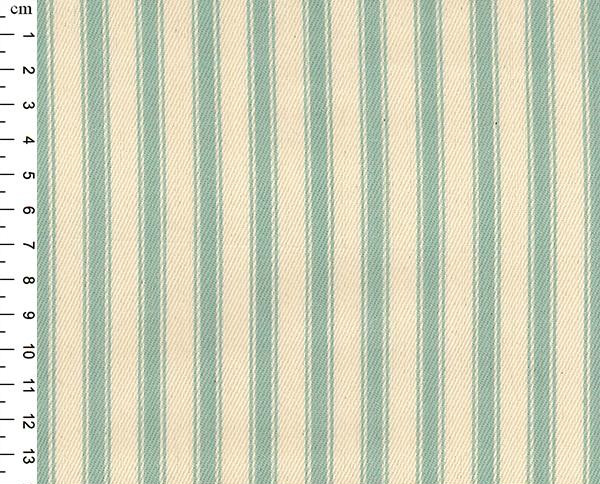 100% Cotton Canvas Ticking Stripe - 150cm Wide - Duck Egg JLC0118