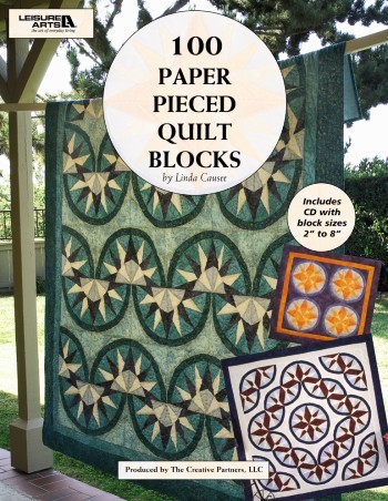 100 Paper Pieced Quilt Blocks - By Linda Causee