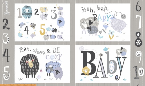 Stof - Bah Bah Baby Panel - 2505-087