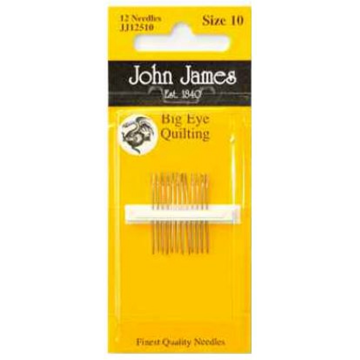 John James - Big Eye Quilting - 12 Needles Size 10