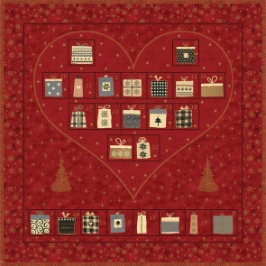 4594-478 Magic Christmas Stof -Advent calendar  Red Heart
