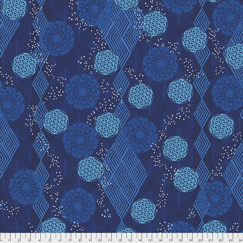 Kismet-Tapestry Indigo- PWVW012.INDIGO -Valori Wells for Freespirit