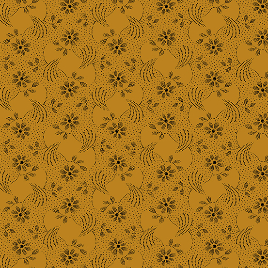 Andover - Marmalade - Floral Orange - 8540O
