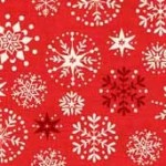 1787-R Scandi Snowflakes Red
