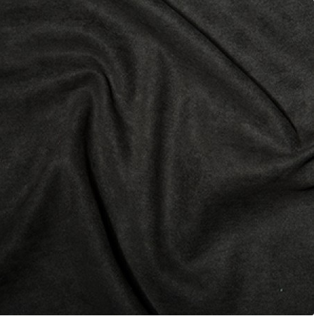 100% Polyester Suede - 150cm Wide - Black C5297BLA