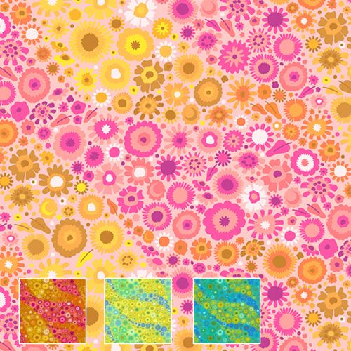 Andover │ Alison Glass THICKET │ Zinnia │ 4 Colours