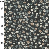 C8351 POLY CHIFFON BLACK FLORAL