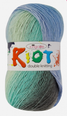 RIOT DK - KING COLE- YARN 100g - (12 COLOURS)