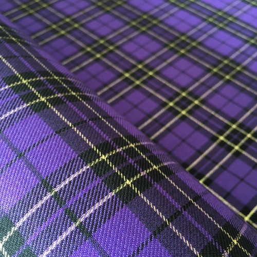 Fabric Freedom - Metallic Tartan -x5000/72 Purple